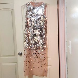 Sequin cocktail dress.
